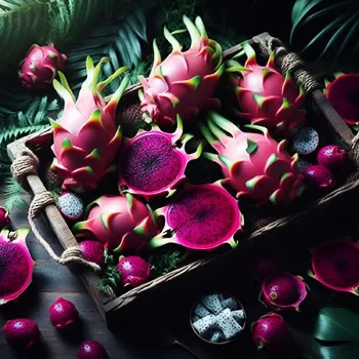 Pitahaya recién cosechada